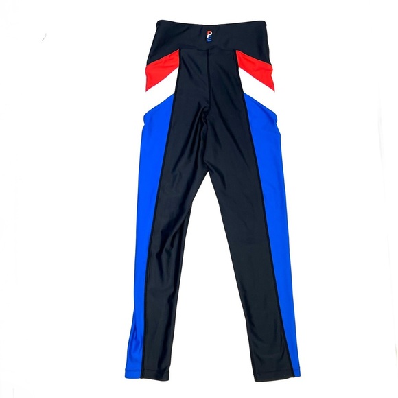 P.E Nation Side Stripe Red White Blue Sporty Athletic Leggings Size XS - Picture 4 of 14